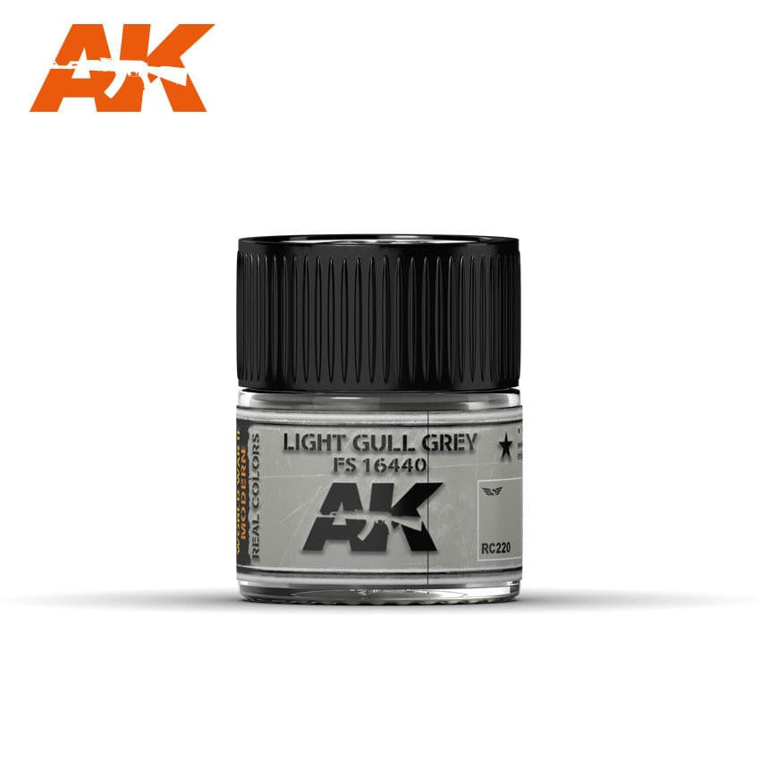 AK Interactive Real Colors: Light Gull Grey FS 16440 RC220